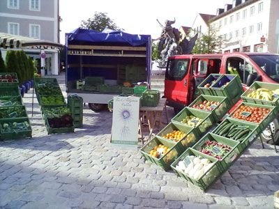 Unser Marktstand auf dem Bauernmarkt Burglengenfeld